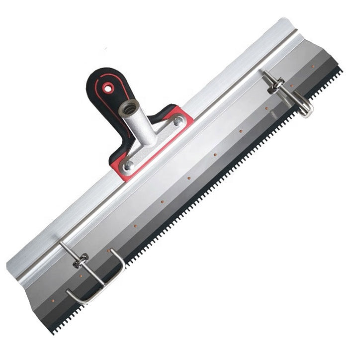Cement Painting Coating Self Leveling Tool Kit Aluminum Alloy Notched Squeegee Epoxy Flooring Gear Rake Construction Hand Tools