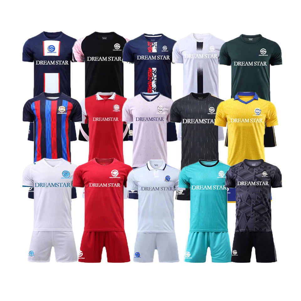 2022-23 Customized Soccer Jersey Sets Quick Dry Practice Soccer Wear For Men's Football Uniform