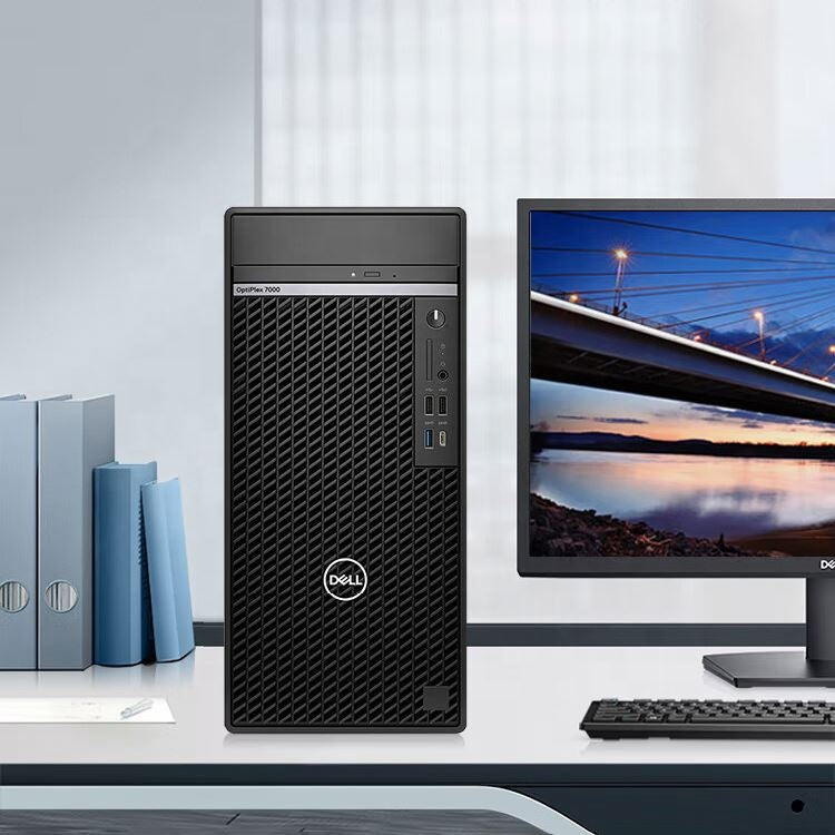 high configuration Dell OptiPlex 7000MT Desktop computer console game design office machine i9-12900K 8G+2T DVDRW Win11 500W