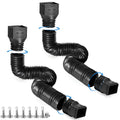 rain pipe Gutter guard rainwater gutters Flexible downspout extender Extension extensions for house plastic roof drain 2-pack