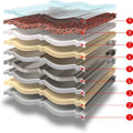 concrete roof tile  asphalt shingles roof tiles   with color customized for construction material
