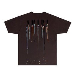 Amiry NEW Mens Womens Designer T shirts Printed Fashion man T-shirt Top Quality Cotton Casual Tees Short Sleeve Luxury Hip Hop