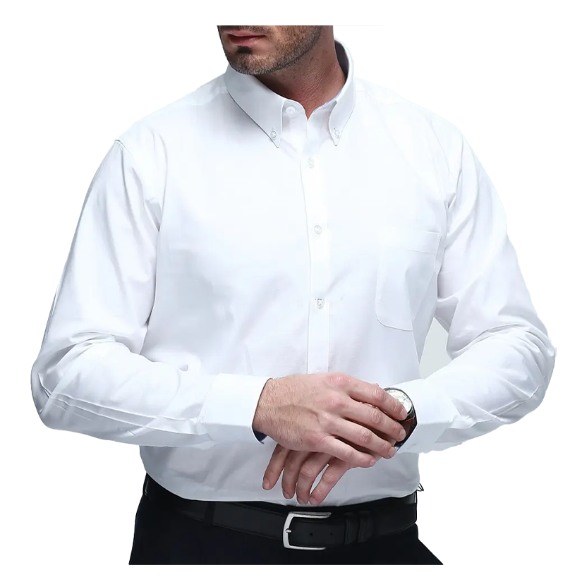 Anti-Shrink Breathable Spandex Cotton Formal Office Casual Long Sleeve Mens Dress Shirts
