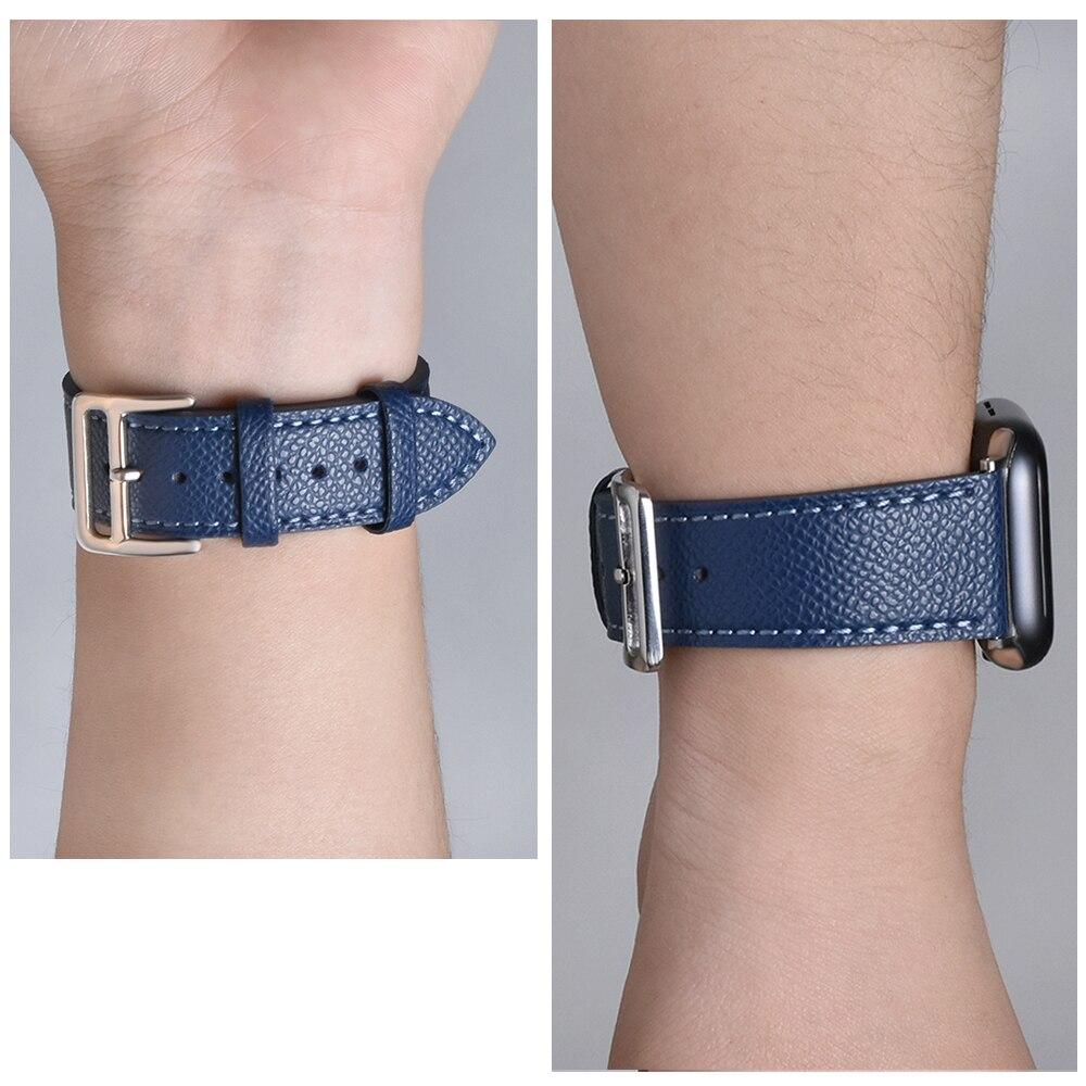 high quality leather loop band for iwatch 40mm 44mm sports strap tour band for apple watch 42mm 38mm series 2 3 4 5 6 se 1