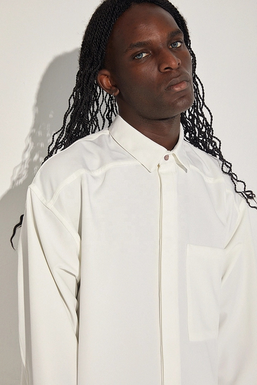 wholesale 100% cotton Designer dress shirts button down mens shirts long sleeve oversized  white shirts casual blouse