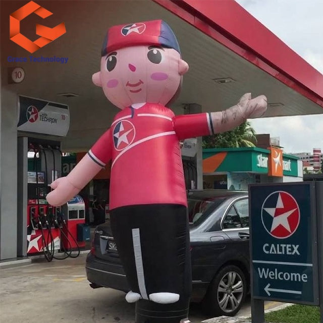 Outdoor Custom Wavy Arm Man Air Dancer Giant Inflatable Dancing Man Sky Puppet For Advertising