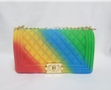 women jelly purse hand bags designer wholesale rainbow bag 2021 women ladies shoulder handbags candy jelly bags