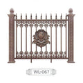 Fuqian design 2023 Aluminum Fencing Fence panels aluminium newly outdoor fences and gates for houses hot selling