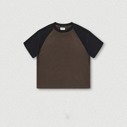 ET-081 Custom Baby Clothes Unisex Toddler Clothing Kids Bamboo Shirt Solid Oversized Tshirt Baby Boys and Girls' t shirt