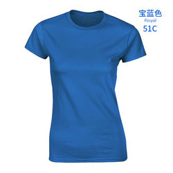 76000L women's t-shirts 180g  Round Neck Short Sleeve custom logo t shirt