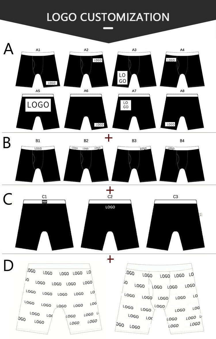 Custom Classic Stylish Comfortable Mens Underwear Men Boxer Long Boxers
