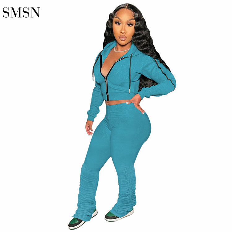 new autumn long sleeve woman clothes ladies autumn set 2 piece outfit womens two piece pants set