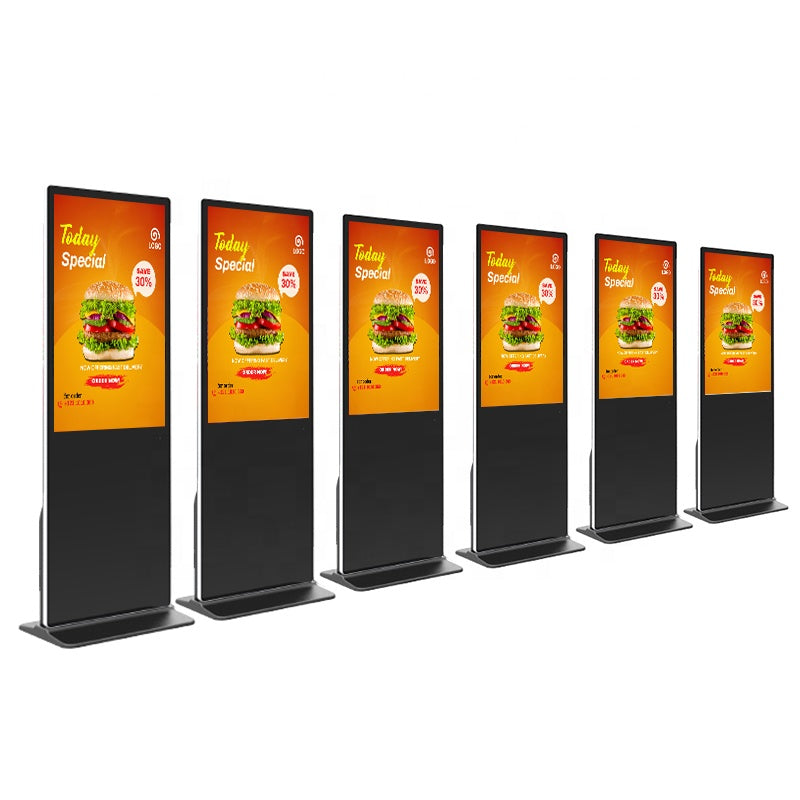 OEM 32"43"49"55"65"75"86" Floor Standing Advertising Display LCD Touch Screen Digital Kiosk Advetsing Player