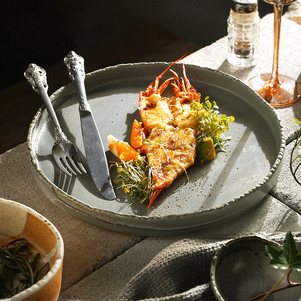 Crockery Retro Hotel & Restaurant Supplies Dinner Plate Porcelain Serving Dish For Restaurant Dishes Stone Plate Ceramic Platos