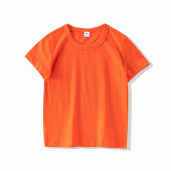 Multiple Colour Kids T shirts Plain O-Neck Tee Shirt Children Unisex Girl's and Boy's T-shirts