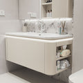 Modern Bathroom Vanities Floating Bathroom Cabinet  with Sink Wood Bathroom Furniture with Smart Mirror Cabinet