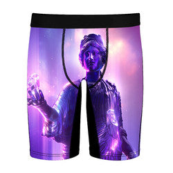 Oem Factory Quick Dry Long Boxers For Man Fashion Beach Swimsuits Full Printed Men Underwear