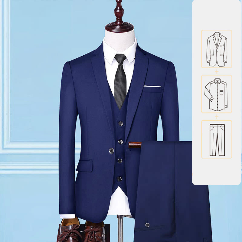 Hot-selling men suit pants Leisure Business prom suits Men's Outfit Three Pieces suit set for men
