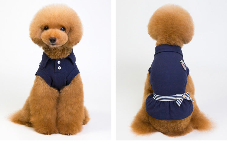 hot sales new style spring summer sailor dog dress wholesale