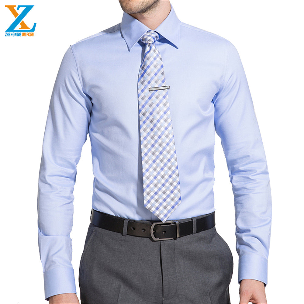 OEM 100% cotton long sleeve classic men formal dress shirt for business