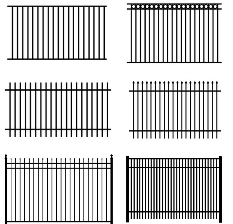 cheap wrought Iron fence for sale, steel fence, metal fence (Suzhou factory)