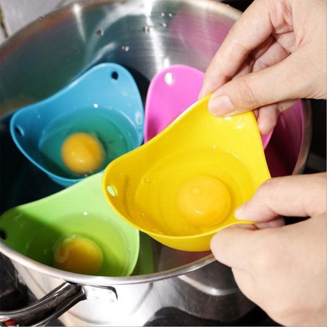 silicone egg poacher cups premium silicone poaching pods for stovetop or microwave basting egg cooker nonstick kitchen toys
