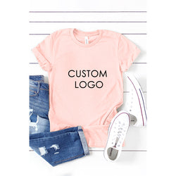 Label Private Customize Printed Logo O-Neck Breathable Women Custom T Shirt Printing Blank T-shirt
