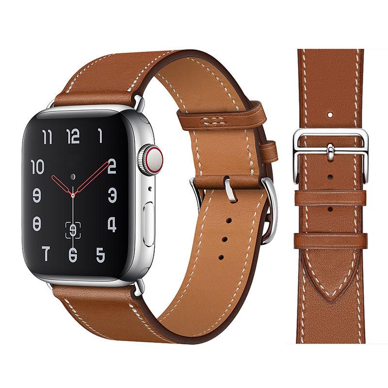 high quality leather loop band for iwatch 40mm 44mm sports strap tour band for apple watch 42mm 38mm series 2 3 4 5 6 se 1