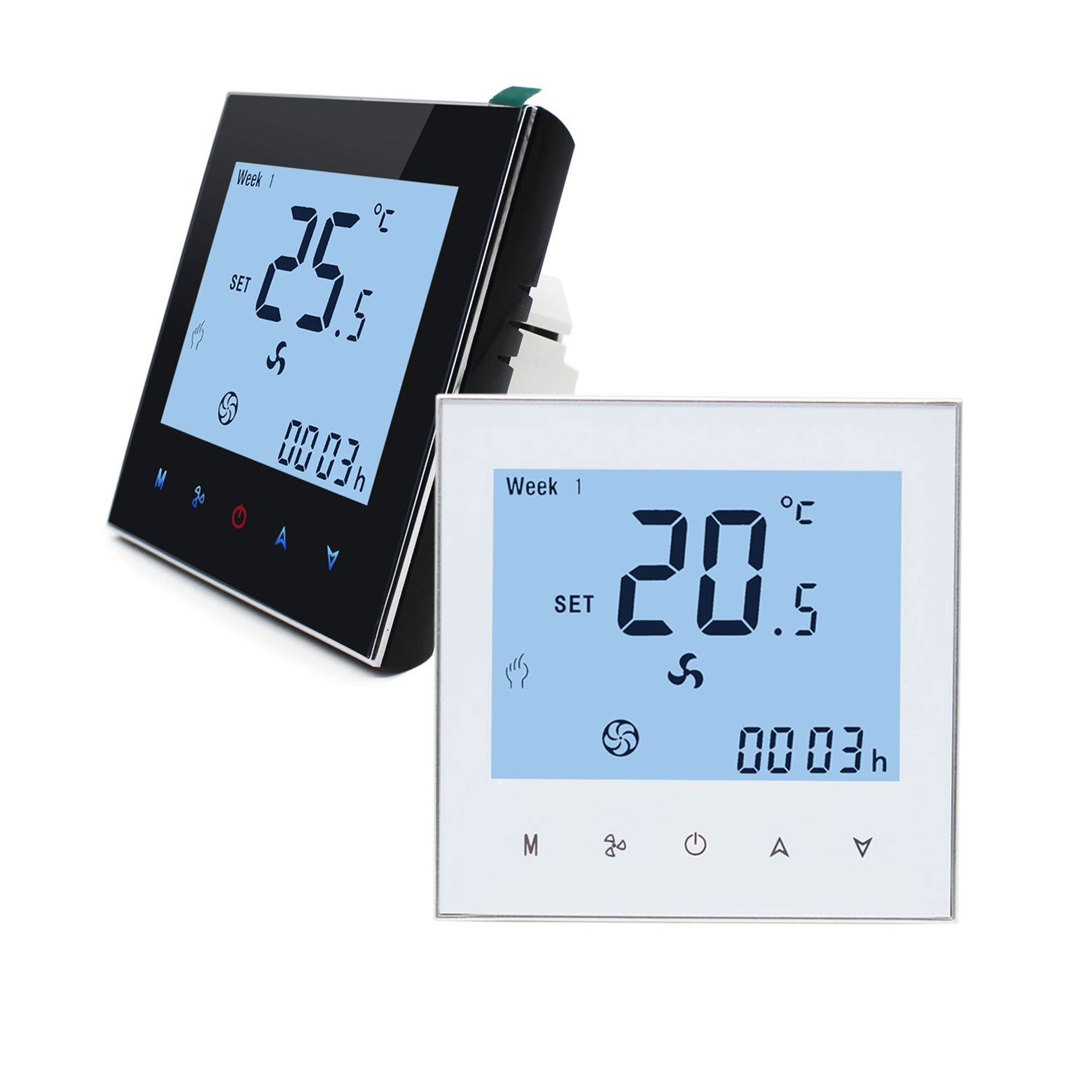 Tuya Smart Home HVAC Central Air Conditioner FCU digital room thermostat Smart WiFi Thermostat