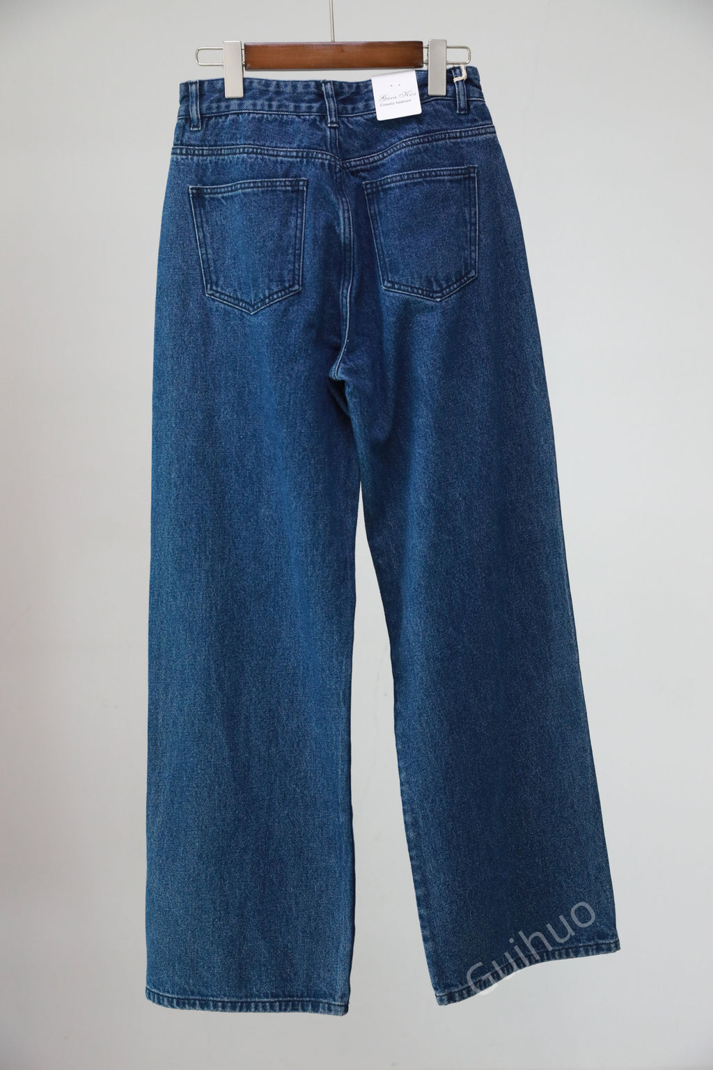 Mom Pantalon Boot Cut Low Waist Dark Wholesale Ladies Stretch Baggy Jeans Pants  Women Denim Pants Loose