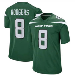 Wholesale 32 Teams Stitched American Football Jerseys New York 8 Aaron Rodgers 1 Ahmad Gardner 2 Wilson 12 Namath