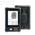 Android industrial biometric 8 Inch rugged tablet with barcode scanner nfc rfid reader fingerprint reader
