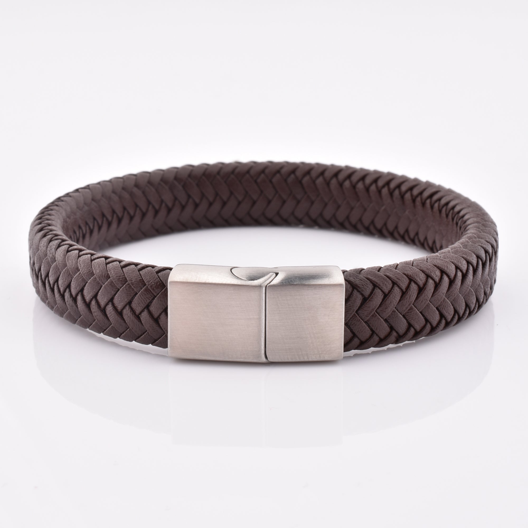 wholesale luxury mens magnetic clasp men jewelry bracelet real leather bracelet
