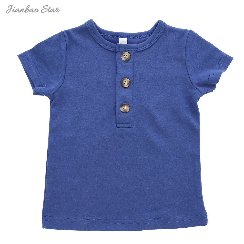 Children Short Sleeve T-Shirt Custom Logo Printing 100% Cotton Plain Blank Kids Baby Girl Boy T shirts
