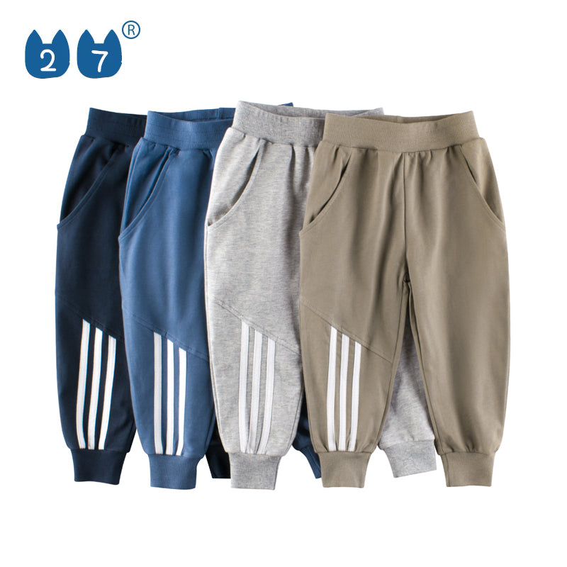 Comfortable Kids Casual 100 Cotton Sports Jogger Long Pants Boy Kids Winter Pants