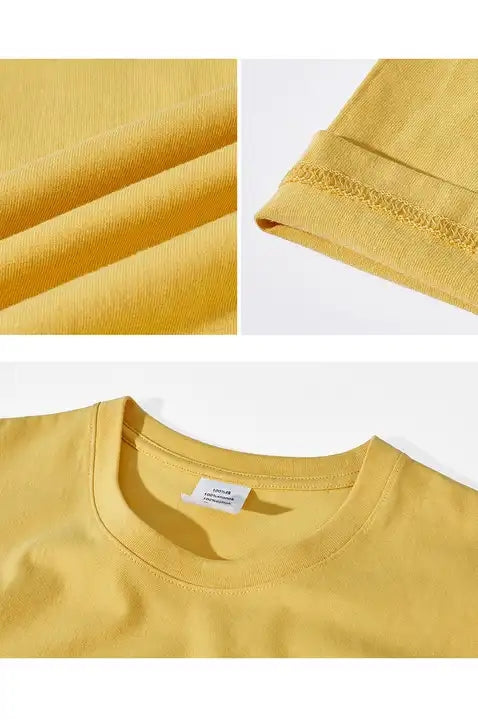 Custom Logo Thick 100% Combed Bamboo Supima Pima Blank Premium Drop Shoulder Oversized Men Tee Shirts Organic Cotton T-Shirts