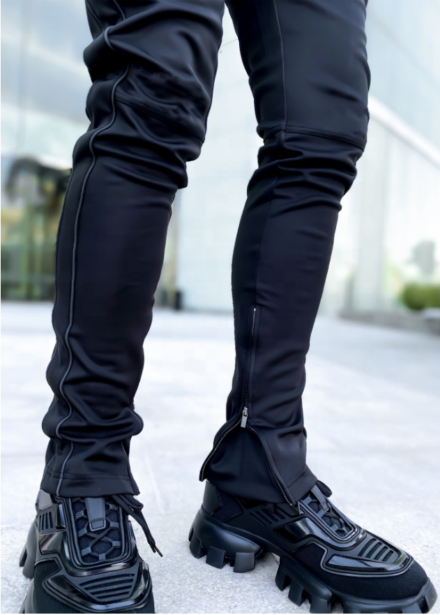 2022 Sports Top Mens Stretch Sweatpants Slim Solid Color Gym Pants Jogger Reflect Running Training Jogging Pants Man