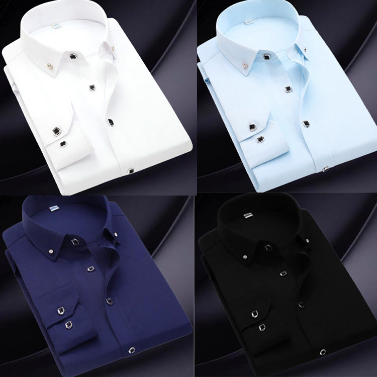 Men's Shirts Manufacturer Custom Made Wholesale Business Shirts  For Men Long Sleeve Custom White Latest Dress Shirt