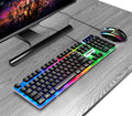 Factory custom computer LED backlight gaming keyboard and mouse combos USB wired teclado Klavye mouse and keyboard sets