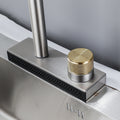 Matte Black Waterfall Kitchen Tap Hot And Cold Single Or Double Hole Pull out Flying Rainfall Faucet