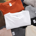 Wholesale Custom Your Brand Logo 100% Cotton Blank Men T Shirt Plain Casual Men's T-shirts