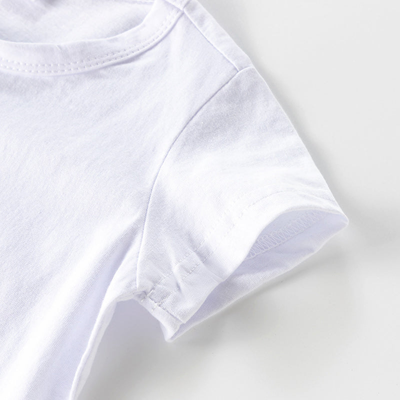 Multiple Colour Kids T shirts Plain O-Neck Tee Shirt Children Unisex Girl's and Boy's T-shirts