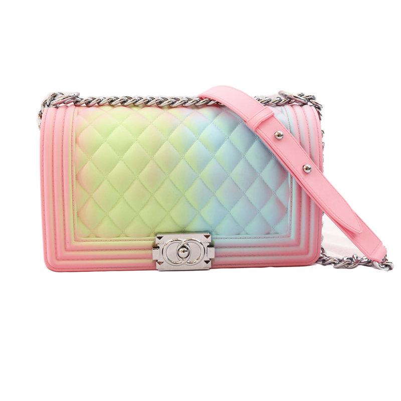 women jelly purse hand bags designer wholesale rainbow bag 2021 women ladies shoulder handbags candy jelly bags