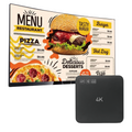 advertising media player remote control app android stick player digital signage menu display box