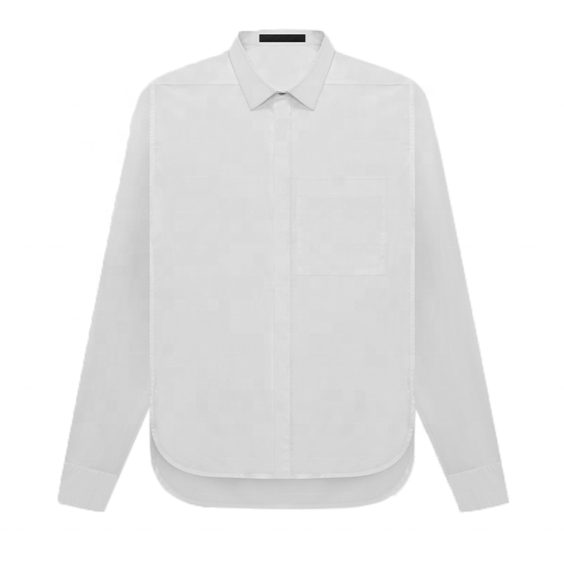 wholesale 100% cotton Designer dress shirts button down mens shirts long sleeve oversized  white shirts casual blouse
