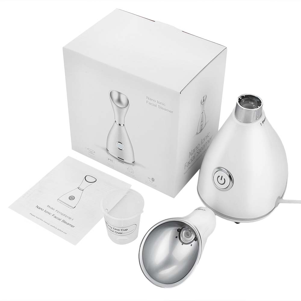 2021 professional face spa electric nano mini mist sprayer face facial steamer with warm vapor