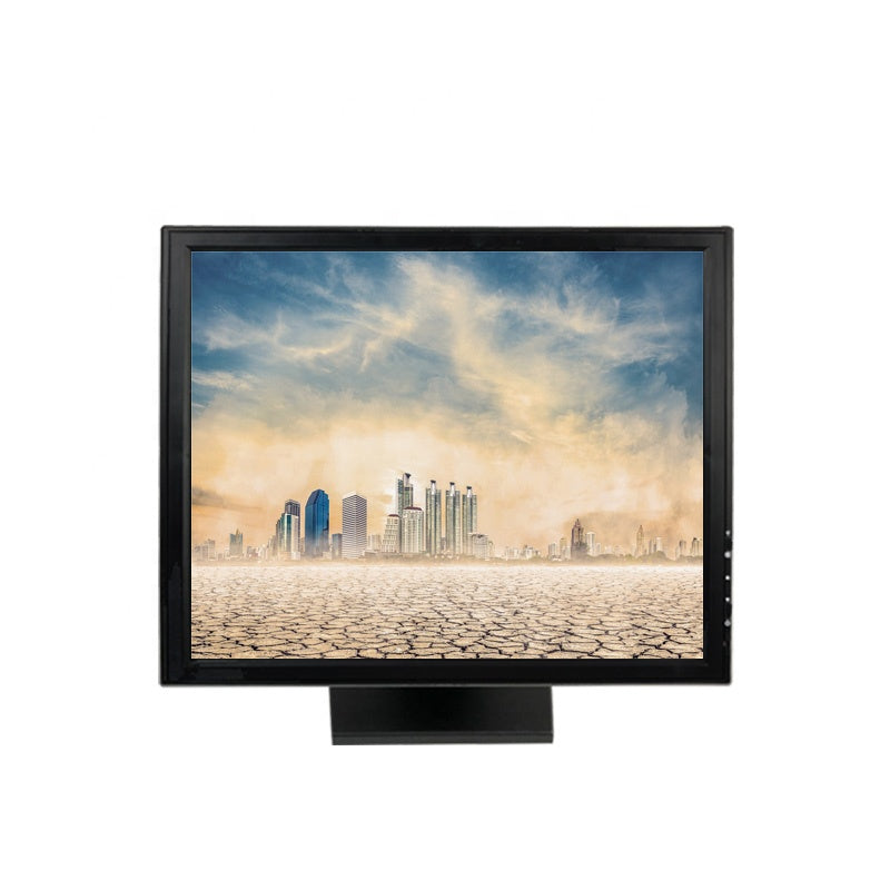 Plastic casing 15 inch 4/5 wire resistive touch screen monitor with usb vga
