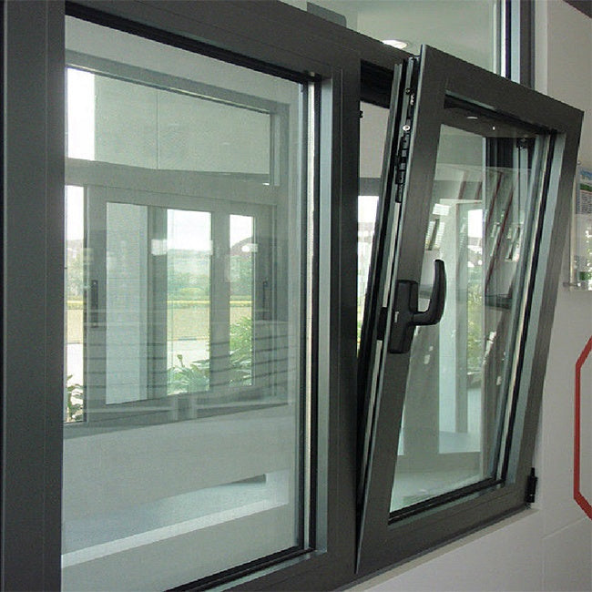 Best price steel aluminium casement windows profile high quality Double glazed tempered glass window manufacturer