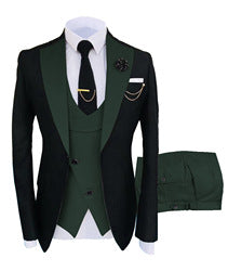 2022 Slim fit groom wedding business tuxedo formal gentleman 3 pieces blazer designs for set men suits