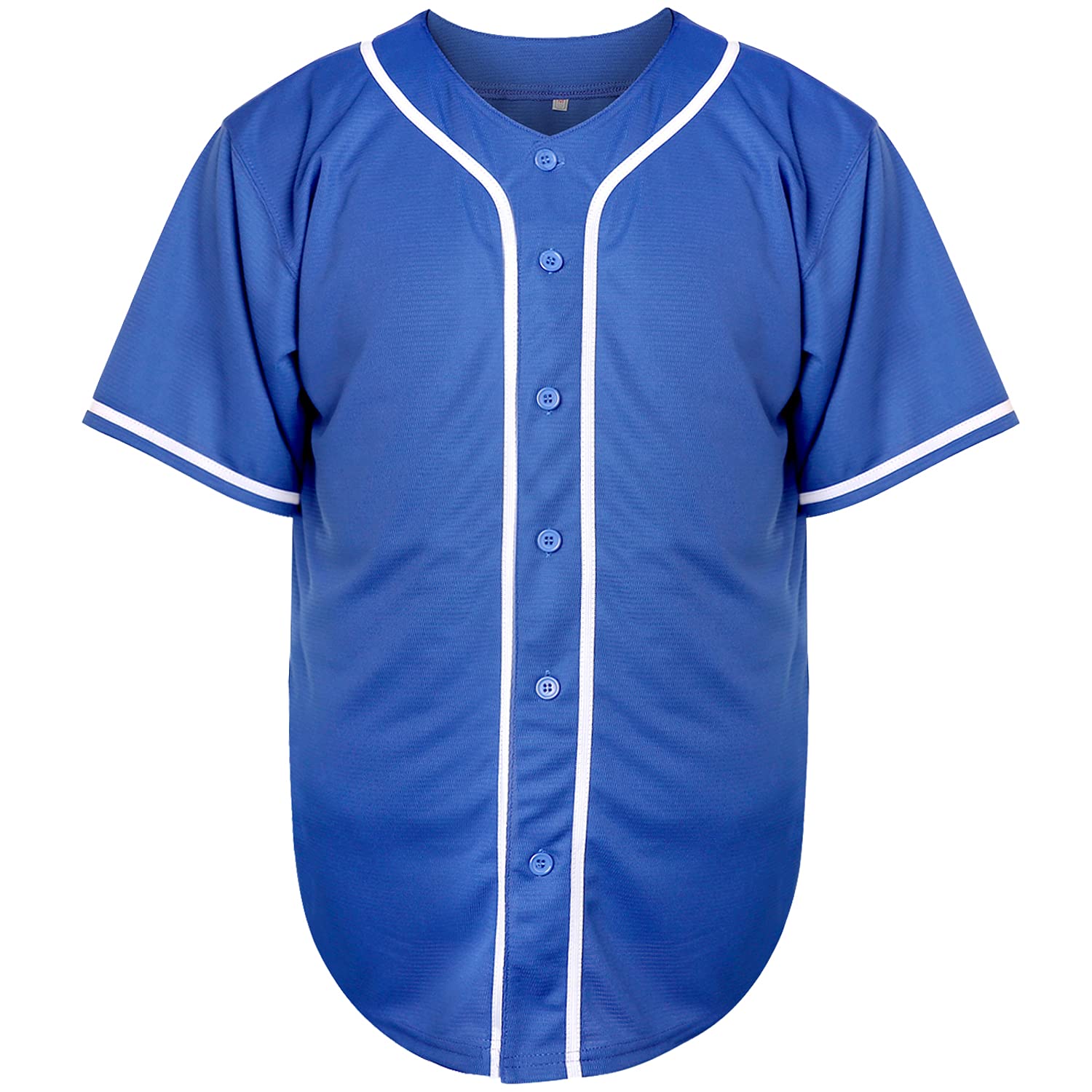 Blank Plain Hip Hop Hipster Baseball Jersey Button Down Shirts Sports Uniforms Women Men Jersey
